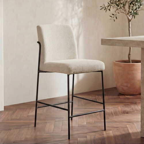 Danny - Counter Stool - Ivory / Beige