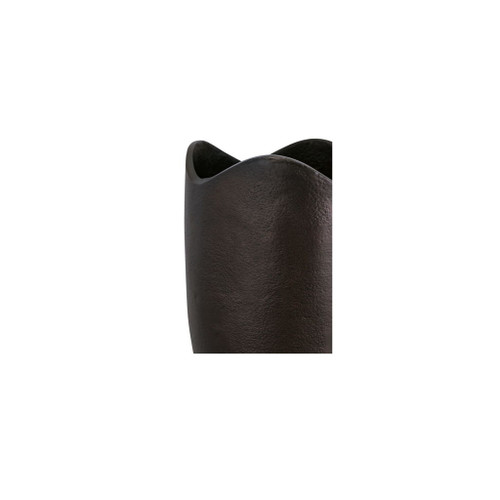 Athena - Cast Aluminum Vase - Blackened Bronze / Brown
