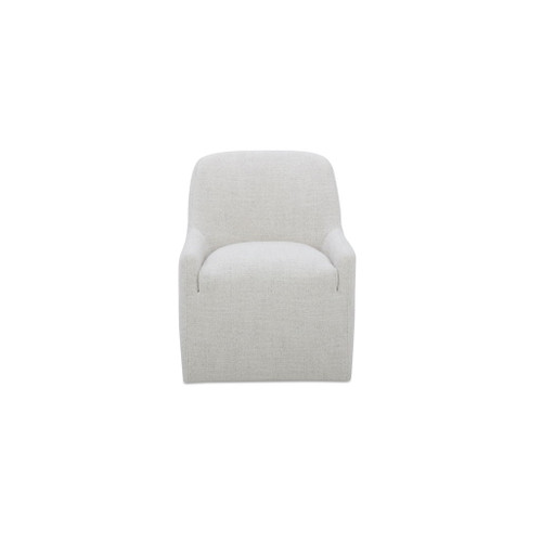 Maisie - Rolling Dining Chair - Flecked Oat / Beige
