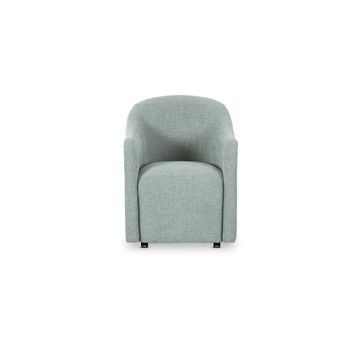 Drava - Rolling Dining Chair - Light Blue
