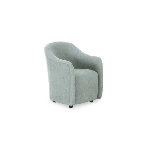 Drava - Rolling Dining Chair - Light Blue