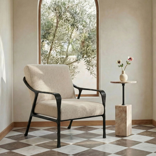 Rowe - Accent Chair - Beige / Black