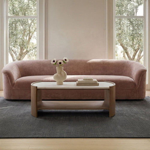 Fern - Coffee Table - White / Light Brown