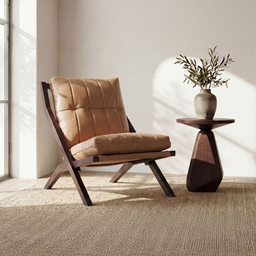 Preston - Accent Chair - Tan / Brown