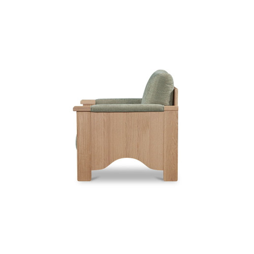 Bauer - Accent Chair - Sage Green / Light Brown