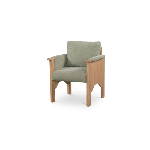 Bauer - Dining Chair - Sage Green / Light Brown