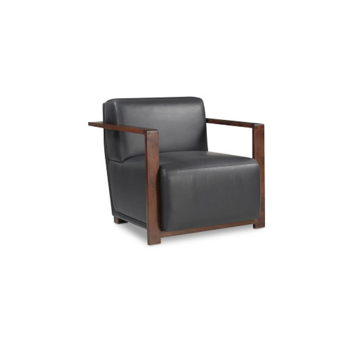 Barnes - Accent Chair - Black / Dark Brown