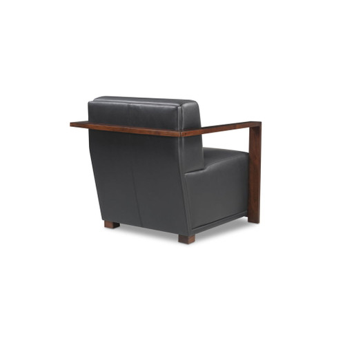 Barnes - Accent Chair - Black / Dark Brown