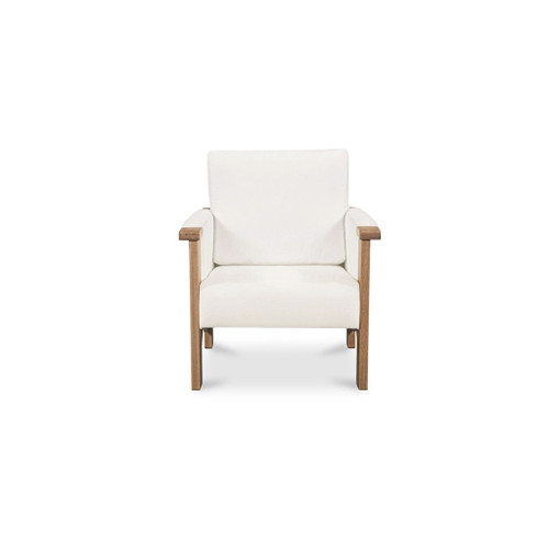 Bauer - Accent Chair - Cream / White / Light Brown