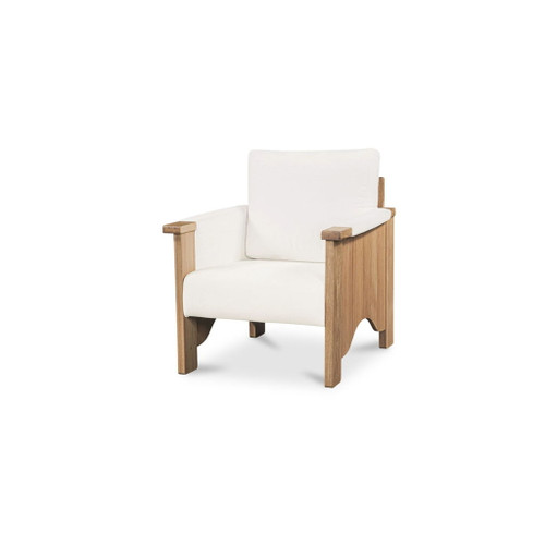 Bauer - Accent Chair - Cream / White / Light Brown