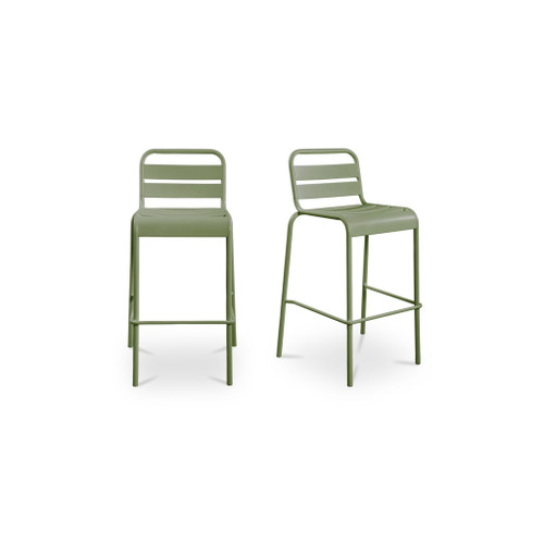 Kade - Outdoor Bar Stool (Set of 2) - Green