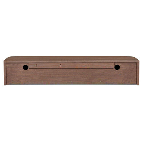 Round - Off Floating Console Table - Walnut / Brown