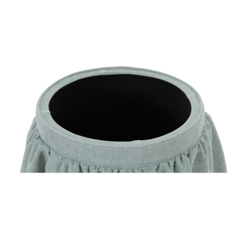 Heidi - Storage Ottoman - Light Blue