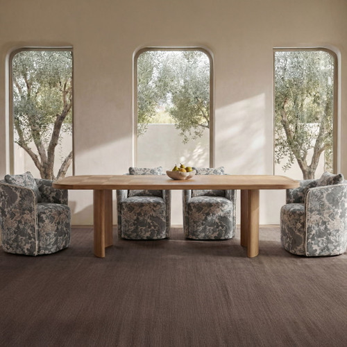Cecil - Dining Chair Tapestry - Blue / Gray