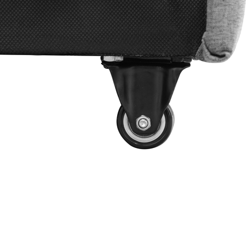 Dark Gray Breathable Sackcloth Double Armrests Sectional