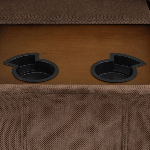 Brown Pineapple Fabric Living Room Sectional