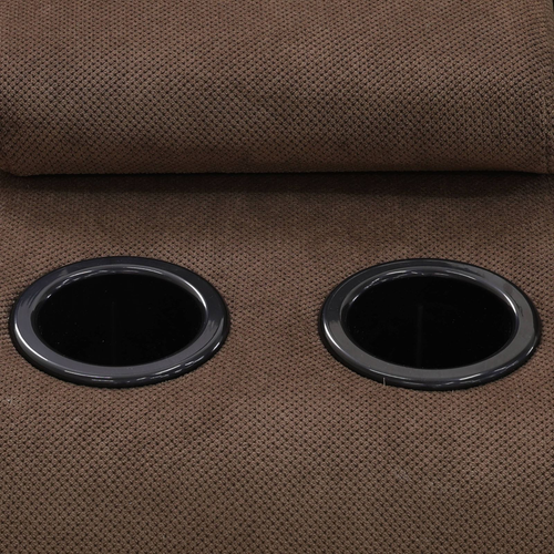 Brown Pineapple Fabric Living Room Sectional