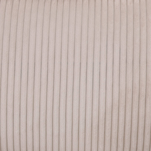 Off-White and Gray Stripe Fabric 3-Piece Sectional