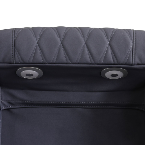 Blueish Gray Sanded Leather Living Room Set