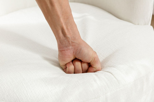 Fabric Swivel Accent Armchair Barrel Chair With Powder Coating Metal Ring