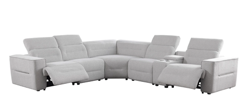 Nexus 6-Piece Power Reclining Sectional in Fabric