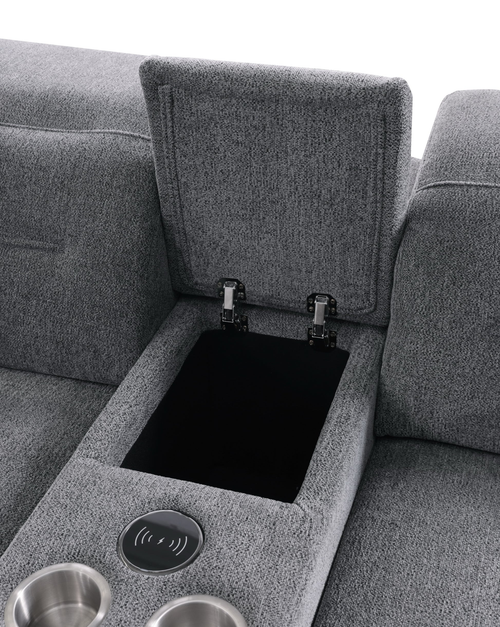 Nexus 6-Piece Power Reclining Sectional in Fabric