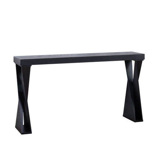 Console Table With Crossed Legs For Hallway - Black