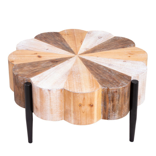 Flower Shaped Coffee Table For Living Room - Multicolor