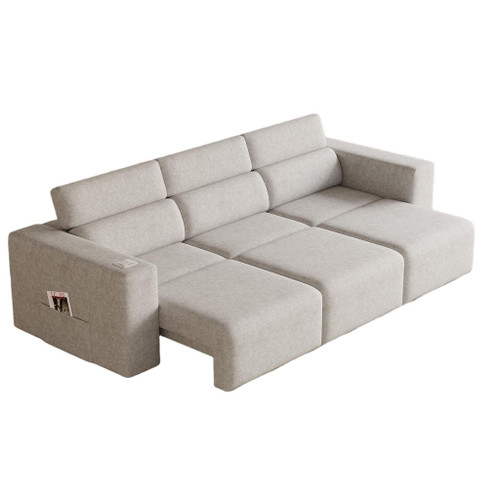 3 Seater Power Recliner Sofa With Wireless Charging And Remote Control