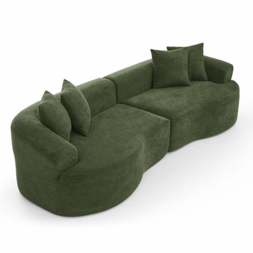 4 Seater Curved Cloud Sectional Sofa