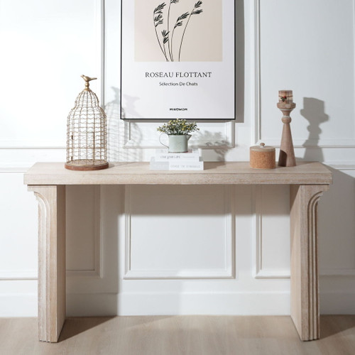 Console Table With Decorative Molding