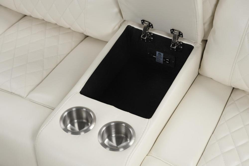 Bravo Power Reclining Sectional in Leather Air