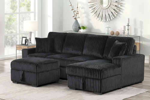 Cozy Lounge Corduroy with Storage Ottoman