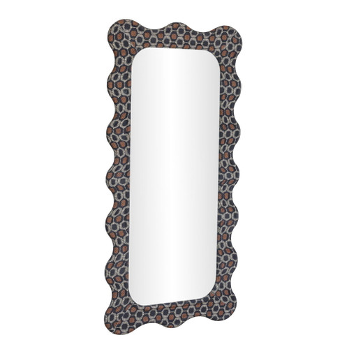 Charlene - 39" x 75" Squiggle Wall Mirror - Biologic Print