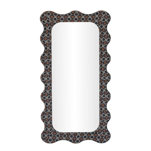 Charlene - 39" x 75" Squiggle Wall Mirror - Biologic Print