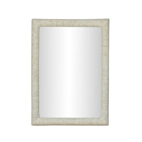 Orpheus - 34" x 47" Ribbed Rectangular Wall Mirror - Faux Stone