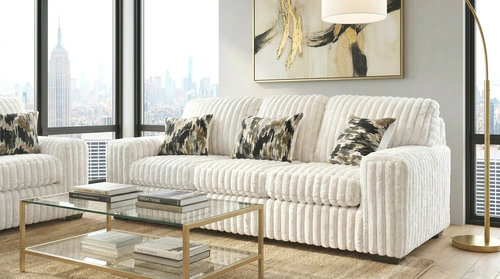 Mackenzie Sofa and Loveseat Set in Fabric