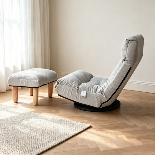 Adjustable Japanese Reclining Floor Chair Sofa With Metal Frame For Living Room