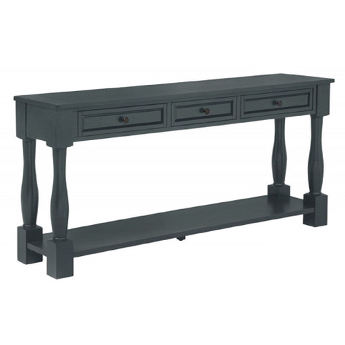 Long Console Table With Drawers And Shelf