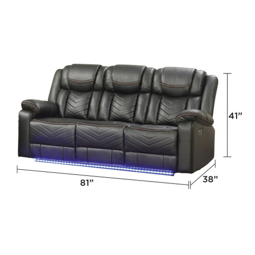 Challenger - LED Power Recliner Sofa