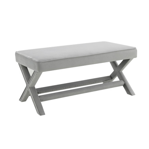Comfort Double Bench Upholstered With X Crossed Legs
