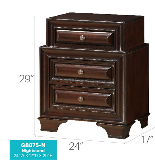 LaVita - Nightstand - Cappuccino