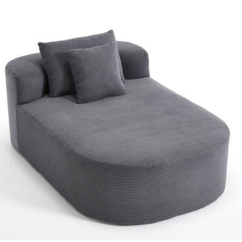 Oversized Chaise Lounge Sofa Bed With Deep Seat And Soft Pillows
