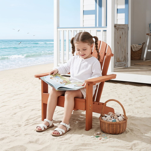 Kids Adirondack Chair For Indoor And Outdoor Use - Red