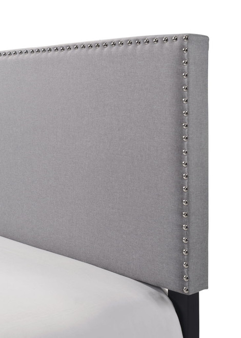 Erin - Twin Nailhead Bed - Gray ON CLEARANCE - AS IS