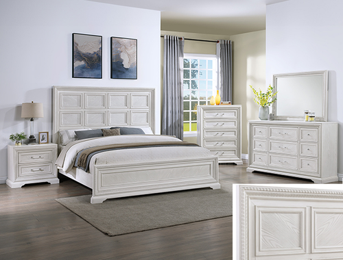 Alexandria Bedroom Set in White B1650N by Crown Mark