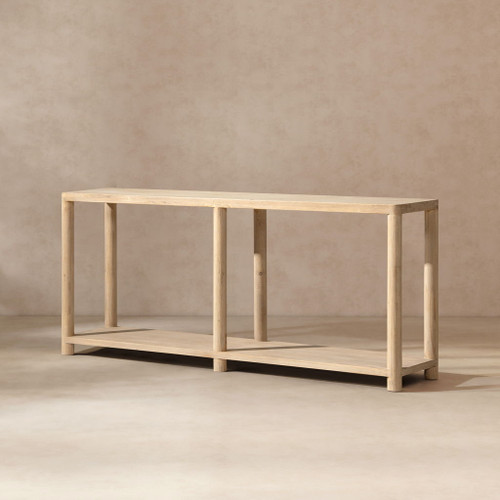 Milo - Console Table With Lower Shelf - Natural