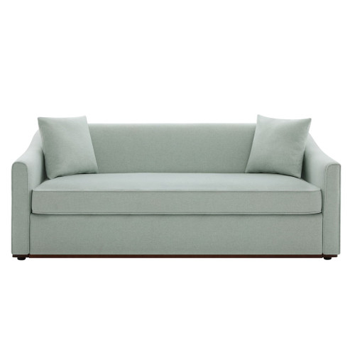 3 Seater Sofa With Wrap Around Armrests And Throw Pillows