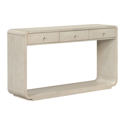 onsole Table With 3 Drawers And Display Shelf