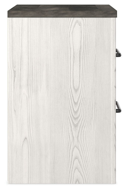 Gerridan - Two Drawer Night Stand - White / Gray